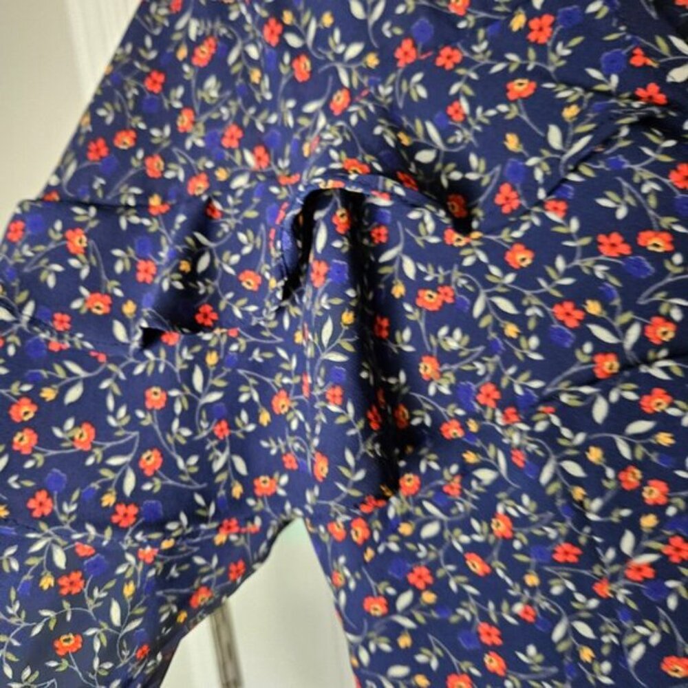 JACK by BB DAKOTA Blue Floral Mini Dress Long sleeves Size S - Picture 4 of 16